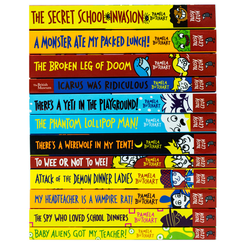 Baby Aliens Series 12 Books Collection Set By Pamela Butchart (Baby Aliens Got My Teacher, The Spy Who Loved School Dinners, My Headteacher is a Vampire Rat, Attack of the Demon Dinner Ladies & More)