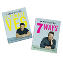 Jamie Oliver 2 Book Collection Set Inc 7 Ways & Ultimate Veg