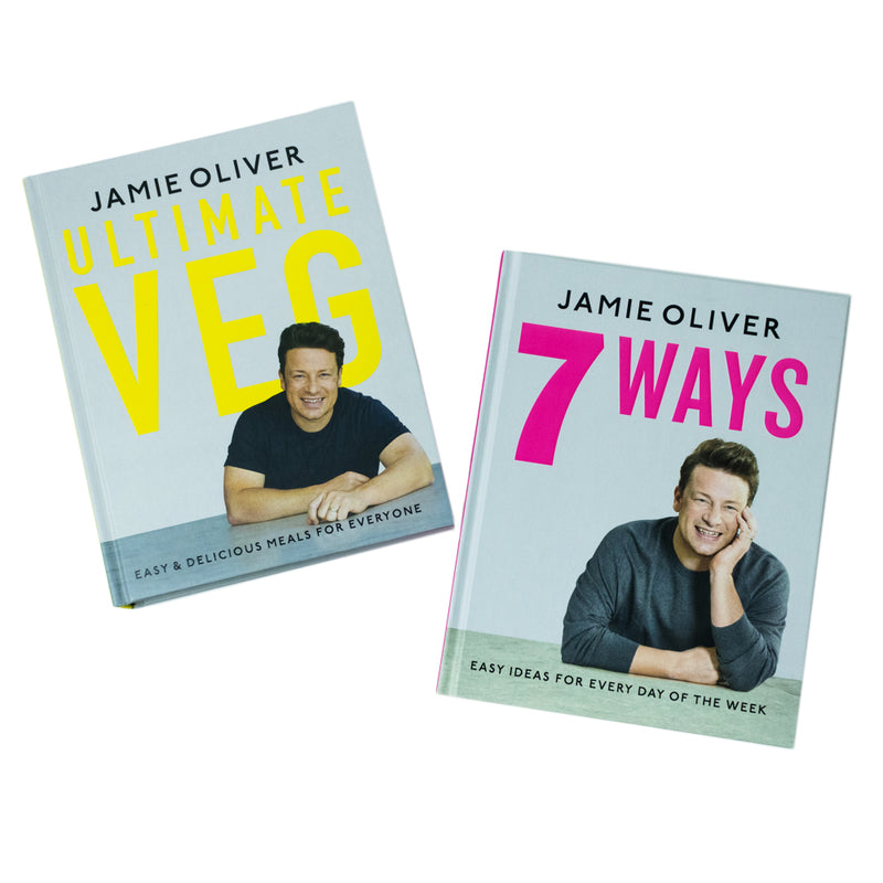 Jamie Oliver 2 Book Collection Set Inc 7 Ways & Ultimate Veg