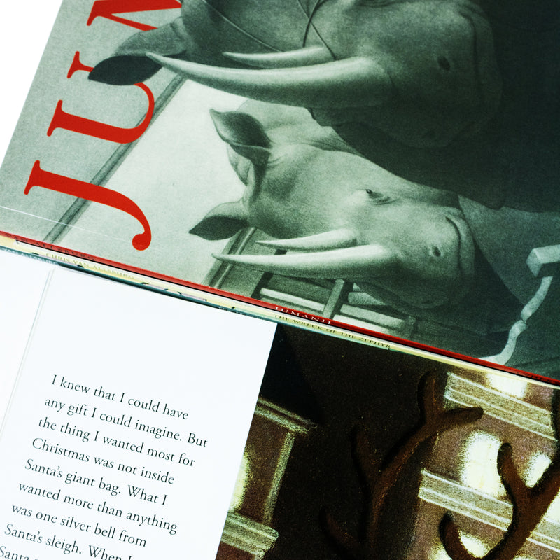 Chris Van Allsburg Collection 5 Books Set (The Polar Express, Jumanji, The Mysteries of Harris Burdick, The Misadventures of Sweetie Pie, The Wreck of the Zephyr)