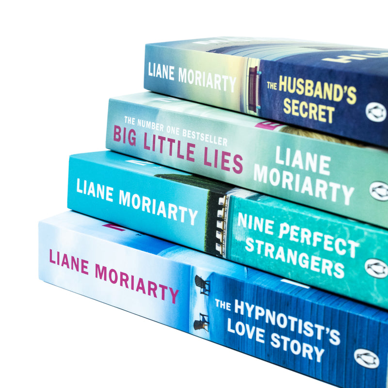 Liane Moriarty Collection 4 Books Set (The Husband's Secret, Big Little Lies, Nine Perfect Stranger,The Hypnotist's Love Story)