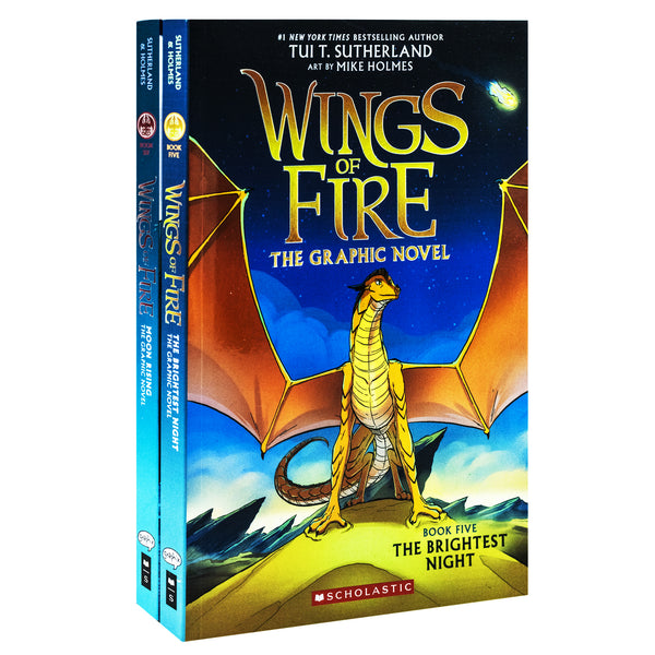Wings of Fire The Graphic Novel 2 Books Collection Set By Tui T Sutherland (The Brightest Night, Moon Rising)