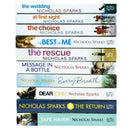 Nicholas Sparks 10 Books Set (Wedding,At First Sight,Choice,Best of Me,Rescue,Message in a Bottle,Every Breath,Dear John,Return,Safe Haven)