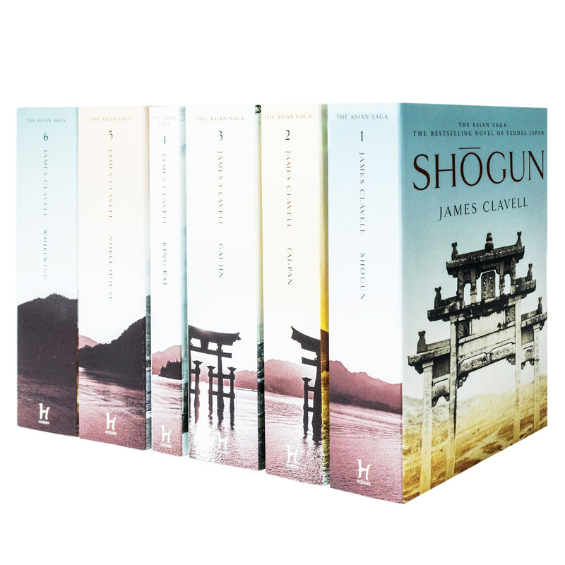 James Clavell Series 6 Books Set (Shogun,Tai-Pan,Gai-Jin,King Rat,Noble House,Whirlwind)