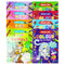 Junior Art and Artist Colour By Numbers 8 Books Collection Set (Lion, Shark, Butterfly, Cats, Animals, Unicorns, Dinosaurs, Mermaids)