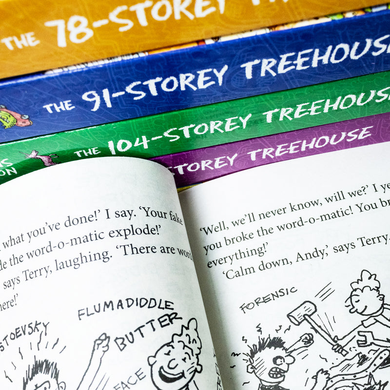 The Treehouse Story Books 1-11 Collection by Andy Griffiths – Includes  26-Storey Treehouse, and More – A Fun, Hilarious & Imaginative Kids' Series!
