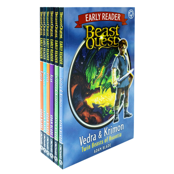 Beast Quest Early Reader Series By Adam Blade 6 Books Collection Set - Ages 5-7
