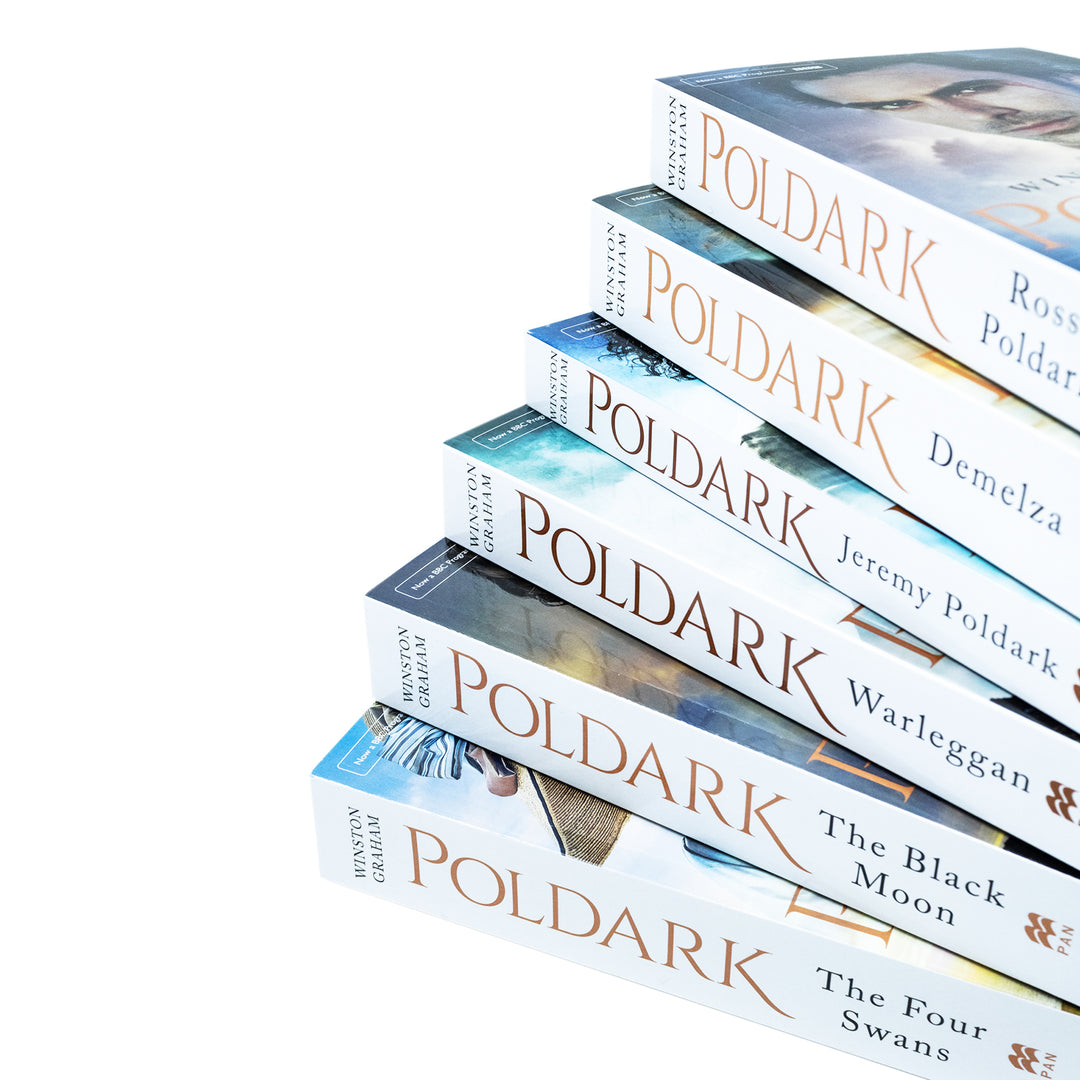 Poldark 6 Books Collection Set (1-6) by Winston Graham – Historical Fiction, Family Saga, Romance & Adventure | Classic British Drama Set in Cornwall