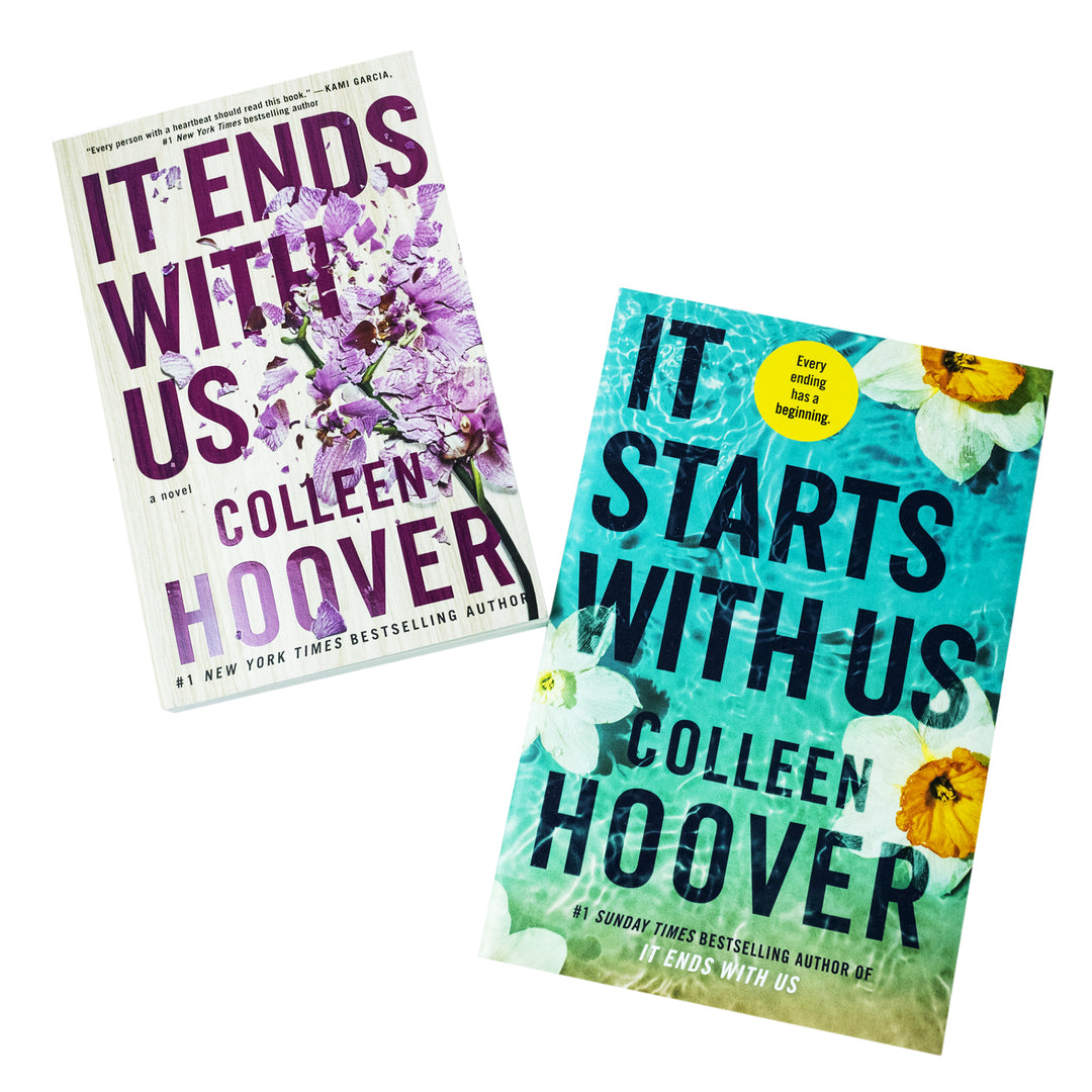 It Starts with Us & It Ends with Us Book Set by Colleen Hoover | Emotional Contemporary Romance, Love, Family Drama, Bestseller Collection