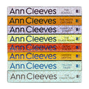Ann Cleeves Vera Stanhope 8 Books Series Collection Set (The Seagull,Glass Room)