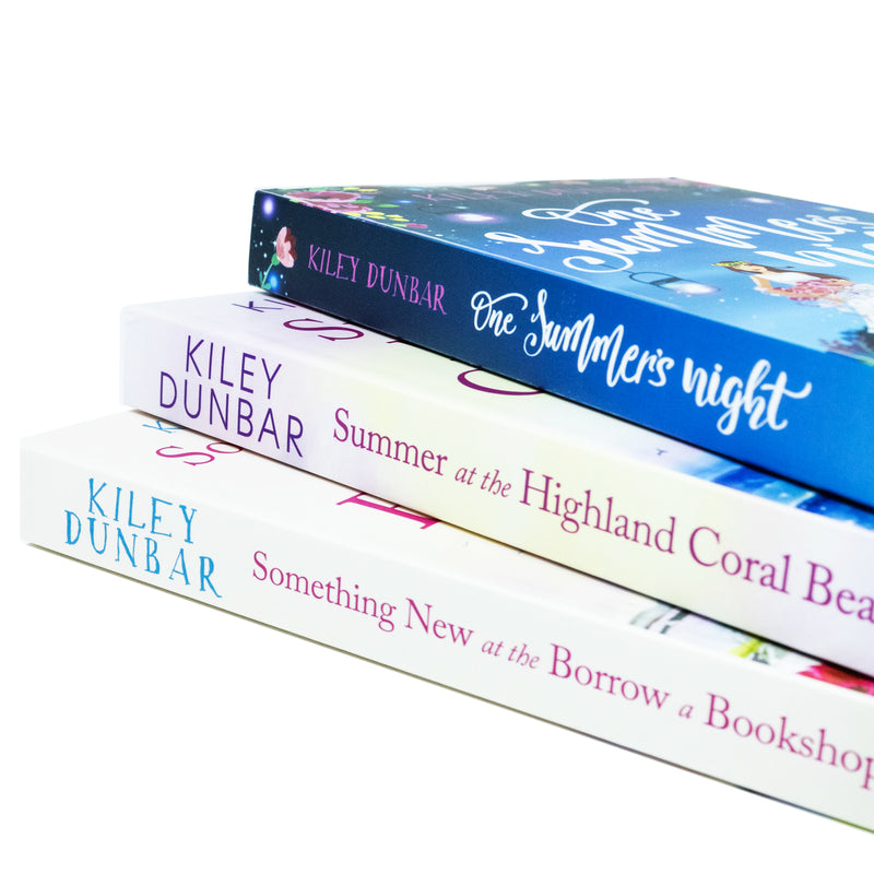 Kiley Dunbar Collection 3 Books Set (Summer at the Highland Coral Beach, One Summer's Night, Something New At The Borrow Bookshop)