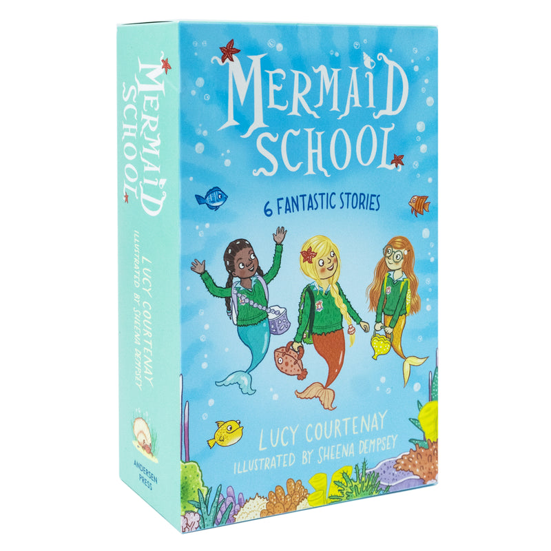 Mermaid School Series 6 Books Collection Box Set By Courtenay & Dempsey (Mermaid School, The Clamshell Show, Ready, Steady, Swim!, All Aboard! , Save Our Seas! & Spooky Shipwrec)