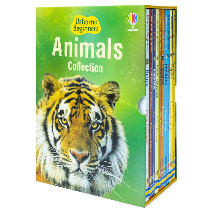 Usborne Beginners Animals Collection 10 Books Box Set – Educational Kids Book Set on Wildlife & Nature (Bears, Sharks, Tigers, Penguins, Wolves &More)