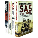 Damien Lewis Collection 4 Books Set (SAS Ghost Patrol, SAS Bravo Three Zero, SAS Nazi Hunters & The Flame of Resistance)