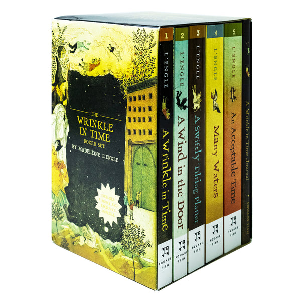 Wrinkle In Time 6 Book Box Set By Madeleine L Engle (Wrinkle In Time,Wind In The Door ,Swiftly Tilting Planet,Many Waters,Acceptable Time,Wrinkle In Time Journal)
