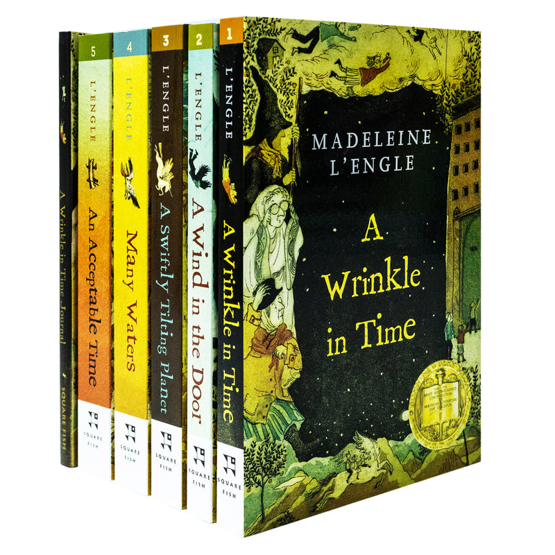 Wrinkle In Time 6 Book Box Set By Madeleine L Engle (Wrinkle In Time,Wind In The Door ,Swiftly Tilting Planet,Many Waters,Acceptable Time,Wrinkle In Time Journal)