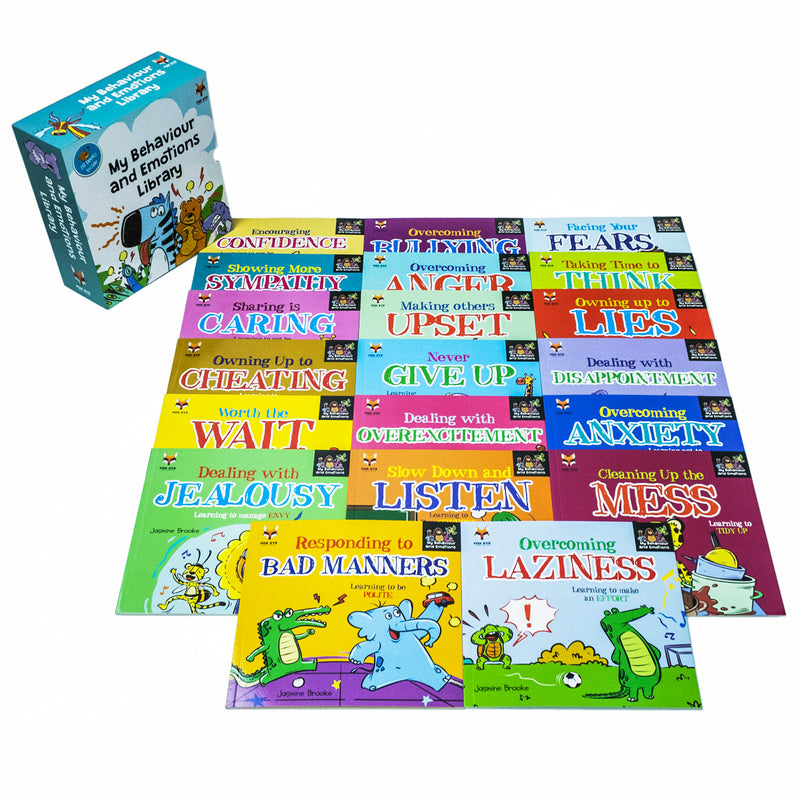 My Behaviour and Emotions Library 20 Books Box Set: Anxiety, Confidence, Bullying, Sympathy, Lying, Jealousy, Anger, Patience, Sharing, Bad Manners, Kindness