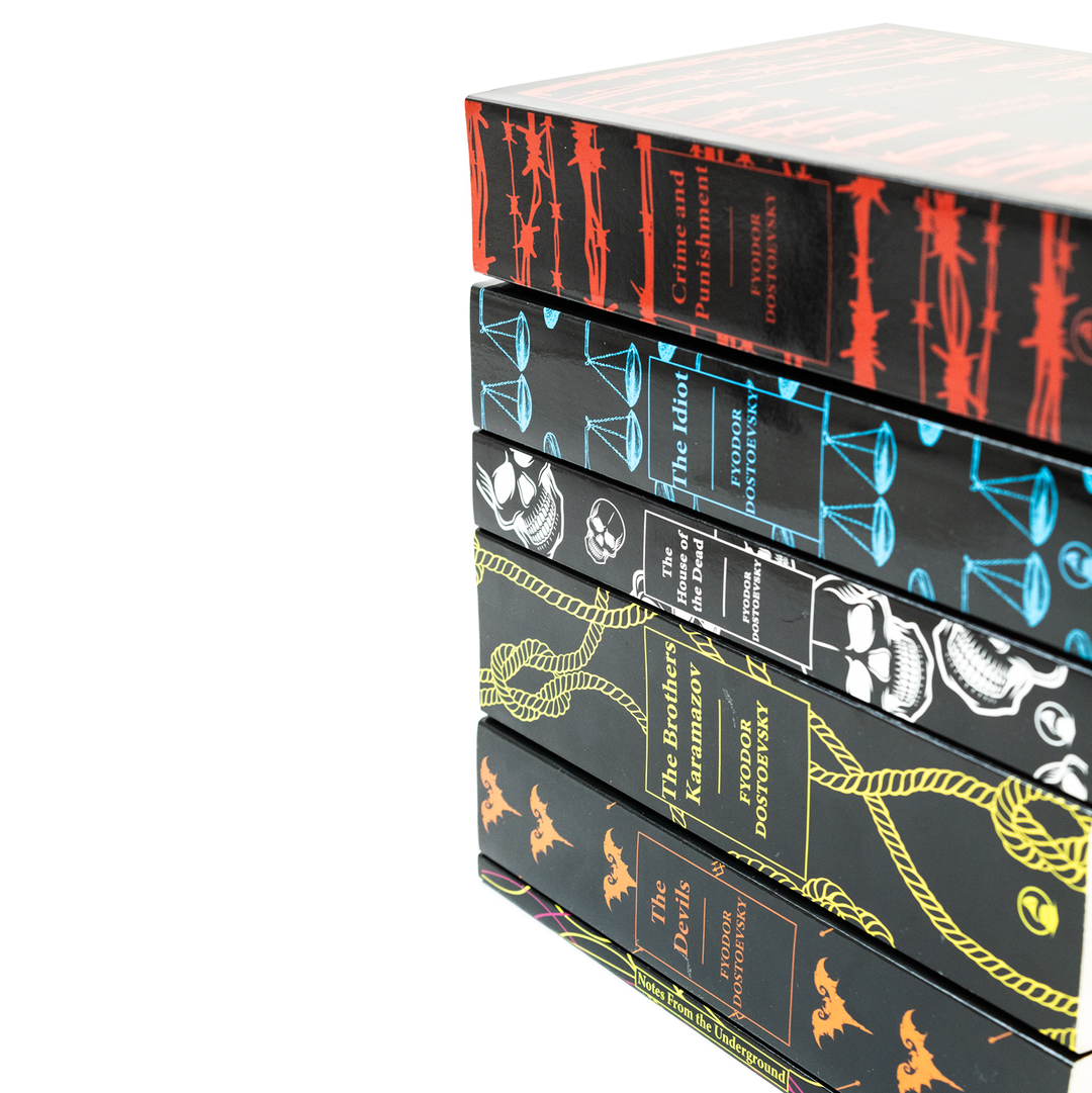 Complete Collection of Fyodor Dostoevsky: 6-Book Set – Crime and Punishment, Brothers Karamazov, The Idiot & More Russian Classics for Young Readers