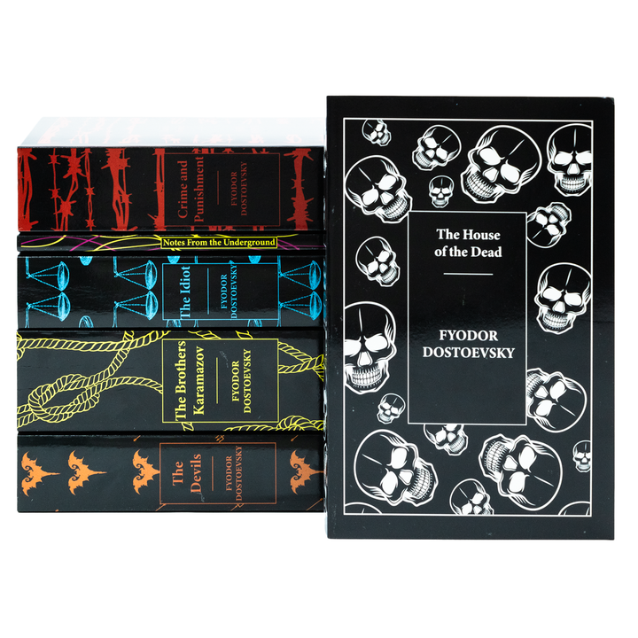 Complete Collection of Fyodor Dostoevsky: 6-Book Set – Crime and Punishment, Brothers Karamazov, The Idiot & More Russian Classics for Young Readers