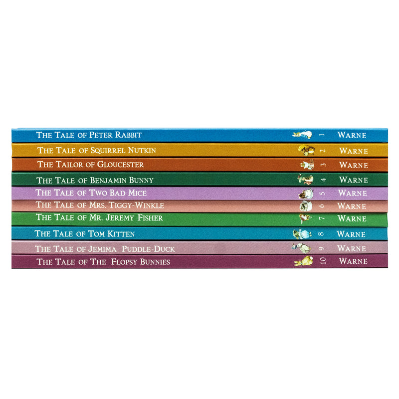 Peter Rabbit 10-Book Box Set Collection by Beatrix Potter: Deluxe Hardback Children's Classics – Illustrated Bunny Tales and Bedtime Stories