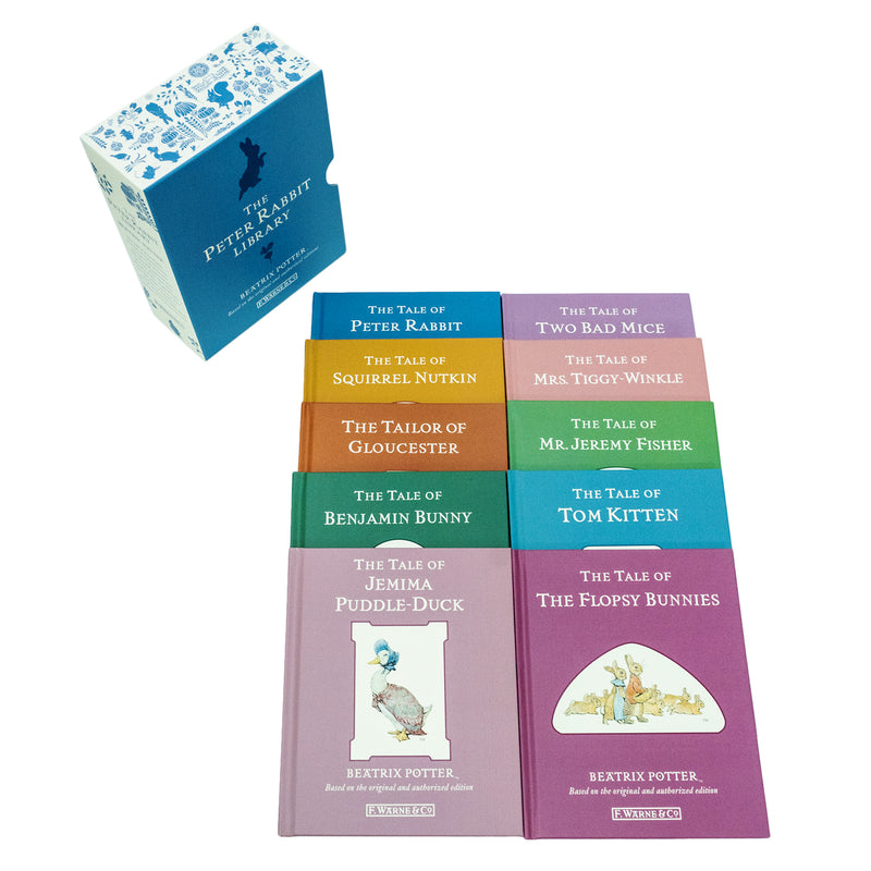Peter Rabbit 10-Book Box Set Collection by Beatrix Potter: Deluxe Hardback Children's Classics – Illustrated Bunny Tales and Bedtime Stories