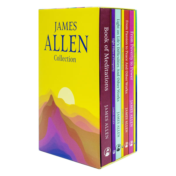 James Allen Self Improvement and Spiritual Growth Book Set Collection (As a Man Thinketh, From Passion to Peace, From Poverty to Power, Light on Life's Difficulties & More!)