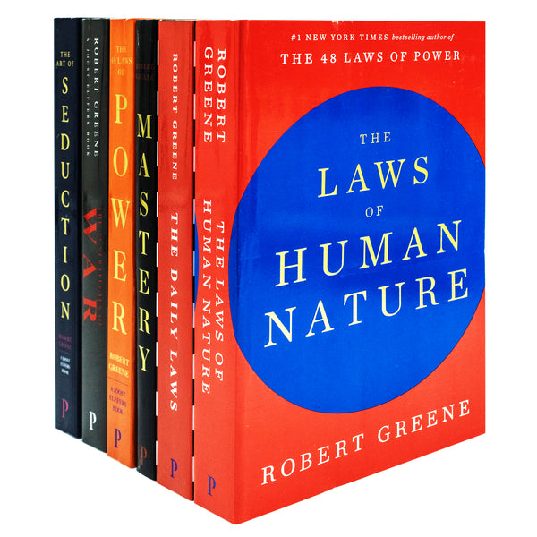 The Modern Machiavellian Series 6 Books Collection Set By Robert Greene(Laws of Human Nature, 48 Laws Of Power, Art of Seduction, The Concise Mastery, 33 Strategies of War, The Daily Law)
