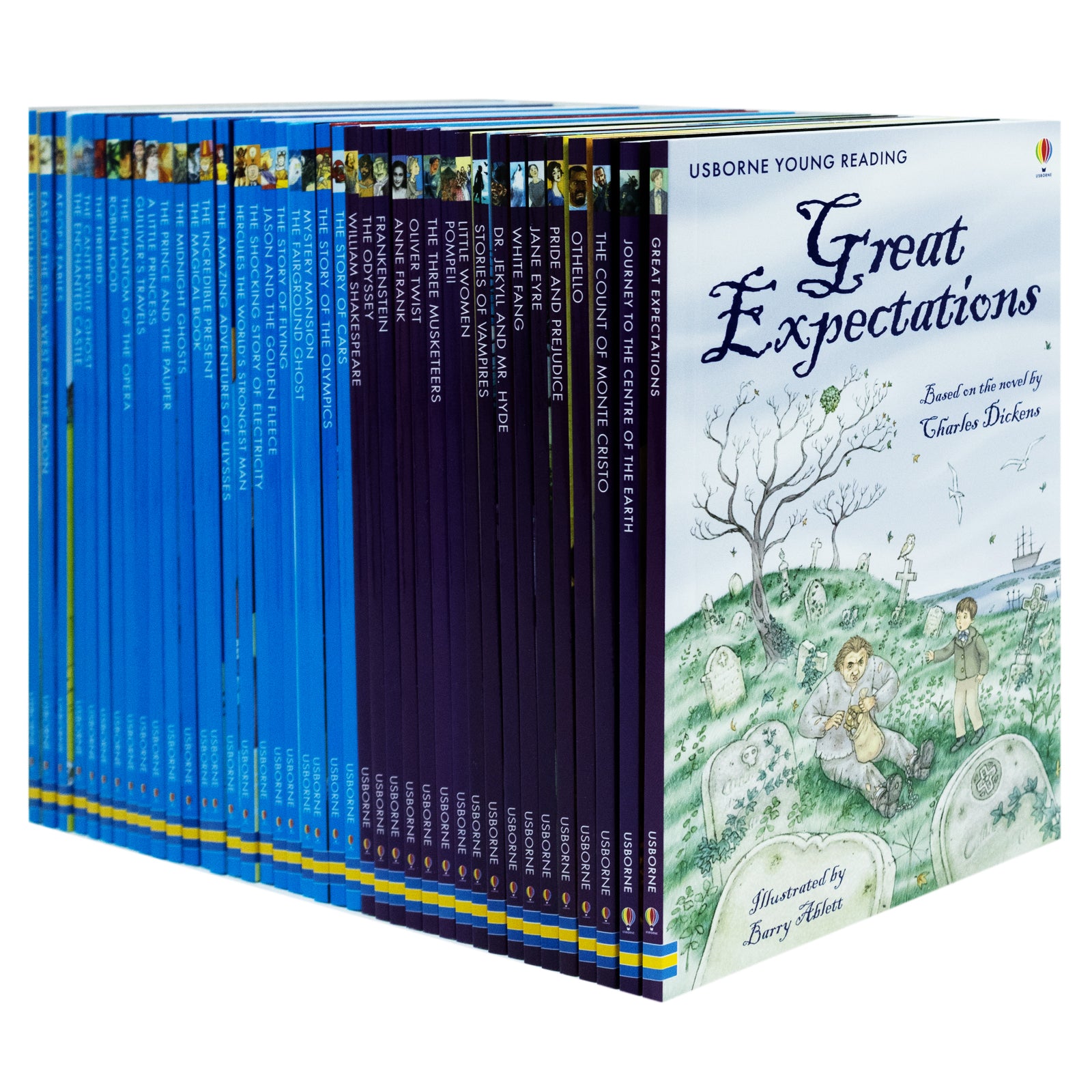 英語本40冊　The Usborne Reading Collection Usborne Young Reading Series Collection 40 Books Box Set-Read At