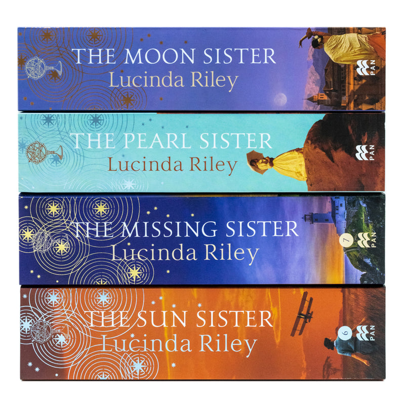 Lucinda Riley The Seven Sisters Series 4 books collection Set (The Moon Sister,The Sun Sister,The Pearl Sister,Missing Sister)
