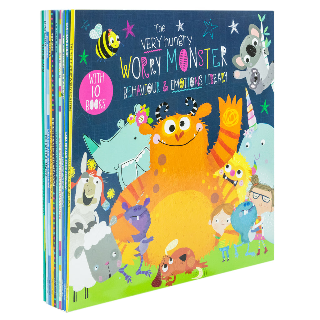 10 hungry monsters The Very Hungry Worry Monster Behaviour and Emotions Library 10 Pictur –  Lowplex Books