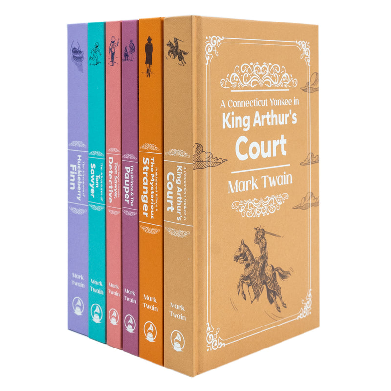 The Mark Twain 6 Book Deluxe Hardback Collection (The Adventures of Tom Sawyer, The Prince & The Pauper, The Adventures of Huckleberry Finn)