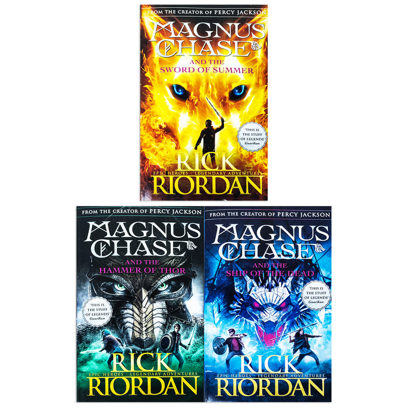 Magnus Chase and the Gods of Asgard Series Collection 3 Books Set By Rick Riordan