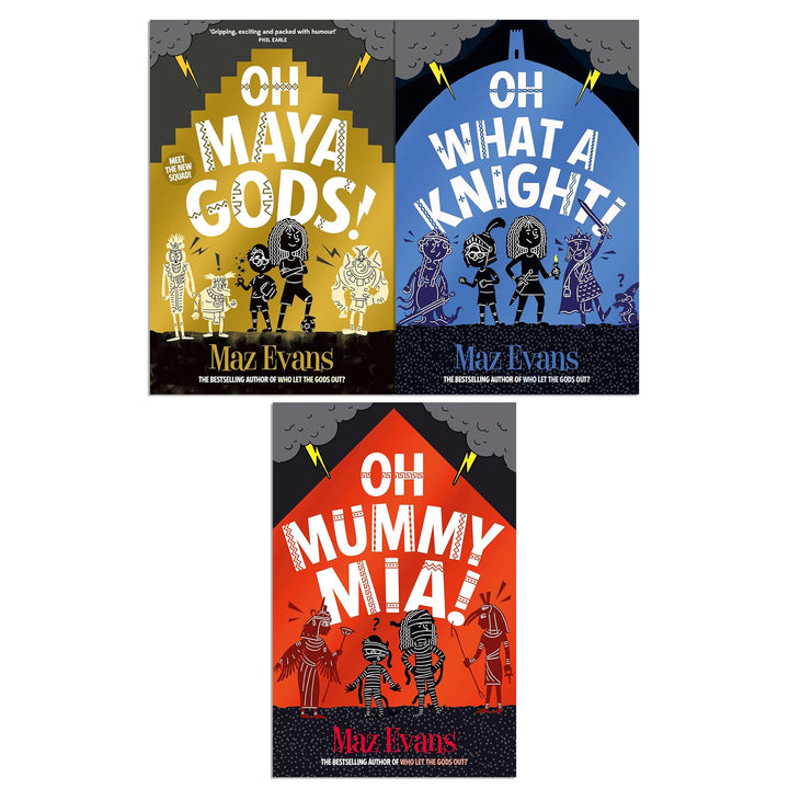 The Gods Squad Collection by Maz Evans | Children's Fiction Book Set with Adventure, Humor, Fantasy, Gods & Knights | Fun Series for Young Readers