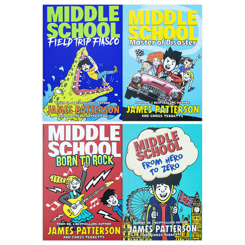 Middle School Series 4 Books Collection Set By James Patterson (Books 10-13)