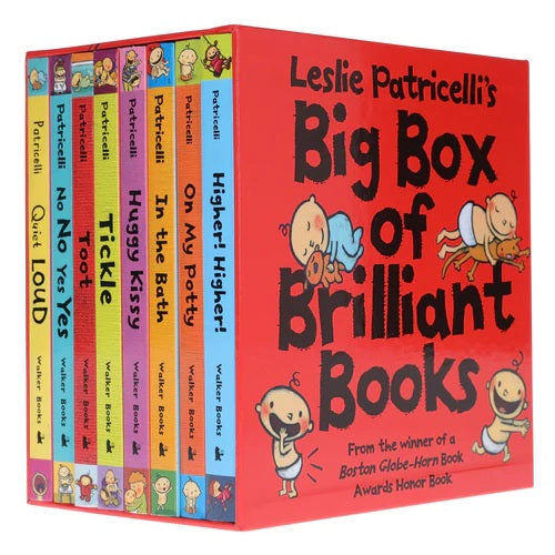 Big Box of Brilliant 8 Books Collection Set By Leslie Patricelli – Board Book Edition for Babies & Toddlers