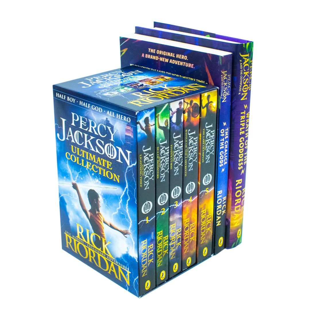 Percy Jackson and the Olympians Series 7 Books Collection Set By Rick Riordan
