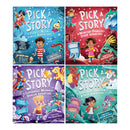 Pick a Story Series 4 Books Collection Set by Sarah Coyle (Pick a Story A Pirate  Alien  Jungle Adventure, A Dinosaur  Unicorn  Robot Adventure & More)