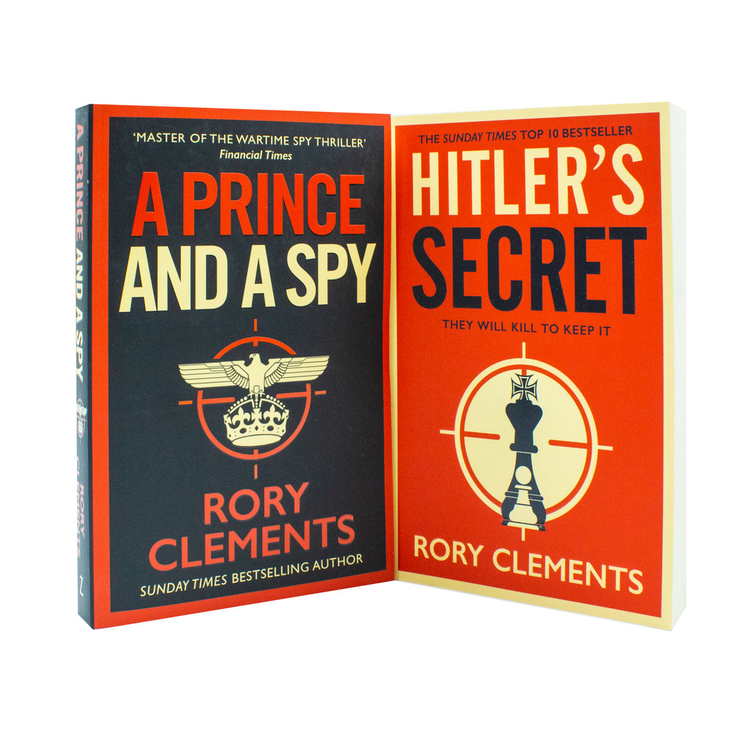 Rory Clements Tom Wilde Series 2 Books Collection Set (Hitler's Secret & A Prince and a Spy)