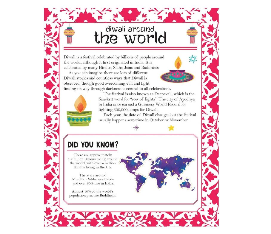 All About Diwali: Things to Make and Do by Swapna Haddow – Diwali Activity Book for Children | Crafts, Recipes, Facts & Fun Activities | Paperback