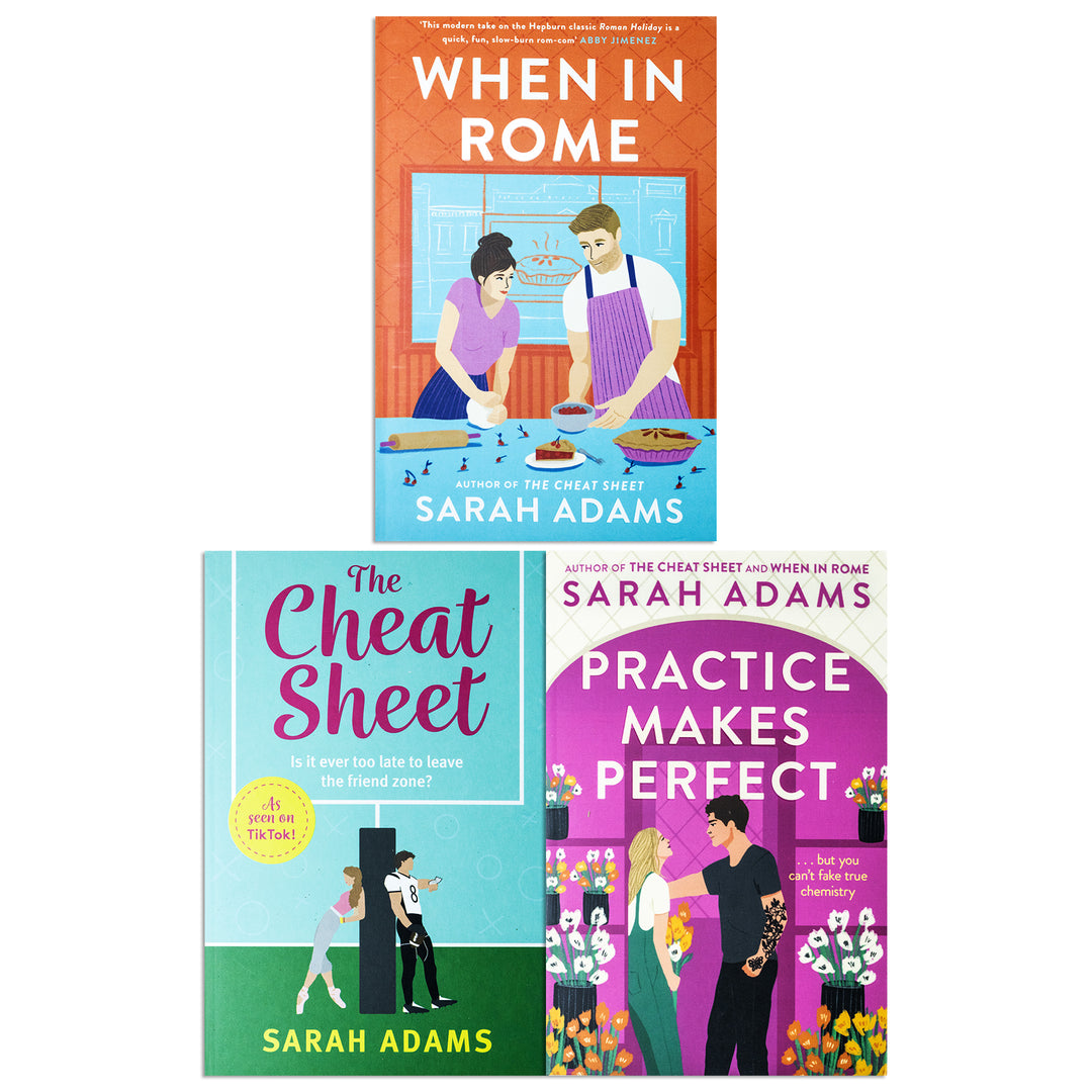 Sarah Adams Collection– 3 Book Set (The Cheat Sheet, When in Rome, Practice Makes Perfect) | Bestselling Contemporary Romance & Love Stories