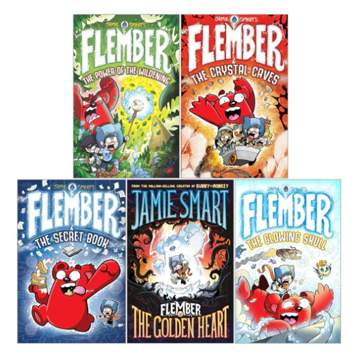 Flember Series 5 Books Collection Set (Books 1-5) by Jamie Smart -Fantasy Adventure for Kids 8+ Years with Magic, Humor, Illustrated Stories & Engaging Narratives