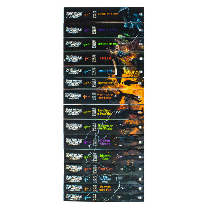 Skulduggery Pleasant Series 15 Books Collection Set By Derek Landy(Skulduggery Pleasant, Playing with Fire, Mortal Coil, Dark Days, The Faceless Ones & More!)