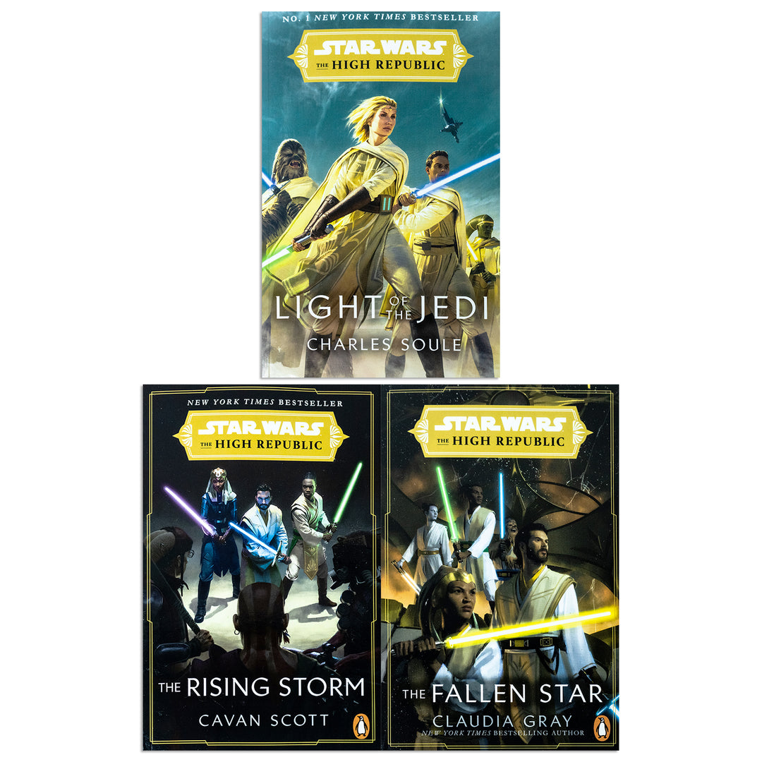 Star Wars: The High Republic 3-Book Collection Set (Light of the Jedi, The Rising Storm & The Fallen Star) | Epic Sci-Fi Adventures & Jedi Battles