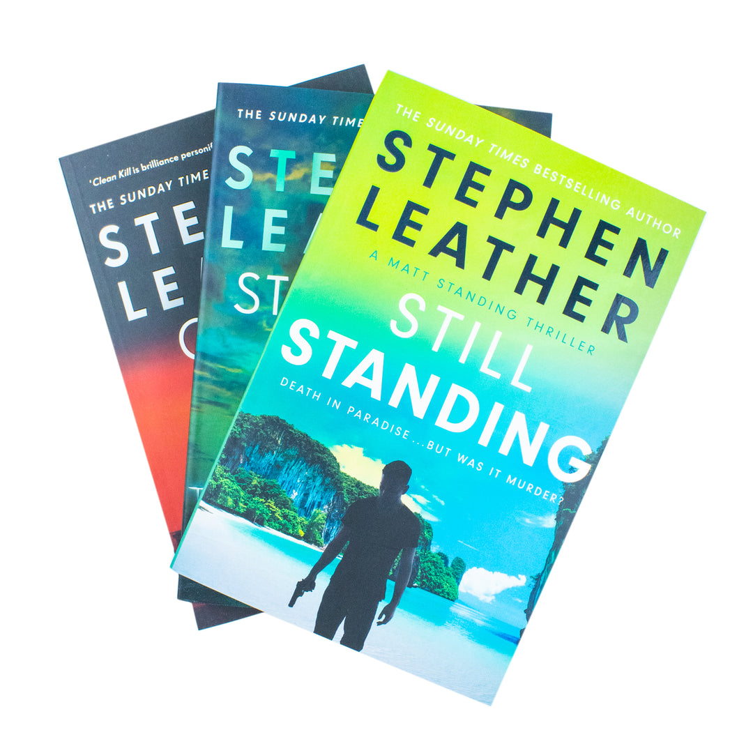 Stephen Leather – 3 Book Thriller Collection Set (Clean Kill, Still Standing, Standing Alone) | Action, Suspense, Mystery Fiction Novels