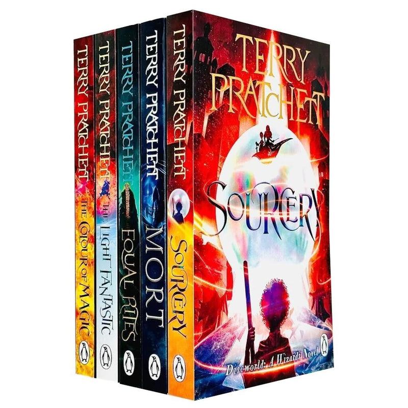 Discworld Novel by Terry Pratchett 5 Books Set Collection (vol 1-5) Series 1