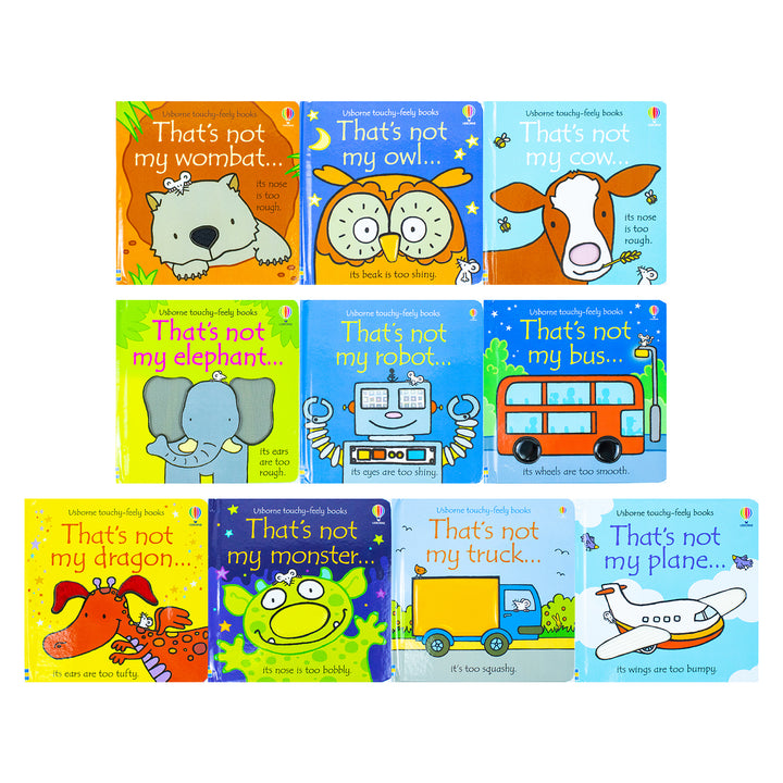 Usborne Touchy-Feely That's Not My 10 Books Collection Series 1 & 2 by Fiona Watt | Interactive, Sensory, Fun Books for Toddlers & Early Learning