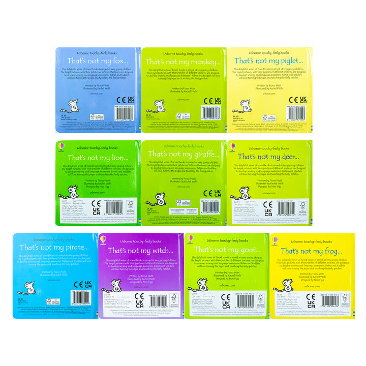 Usborne Touchy-Feely That's Not My… 10-Book Collection (Series 3 & 4) | Interactive Sensory Board Books for Toddlers & Early Learning Fun
