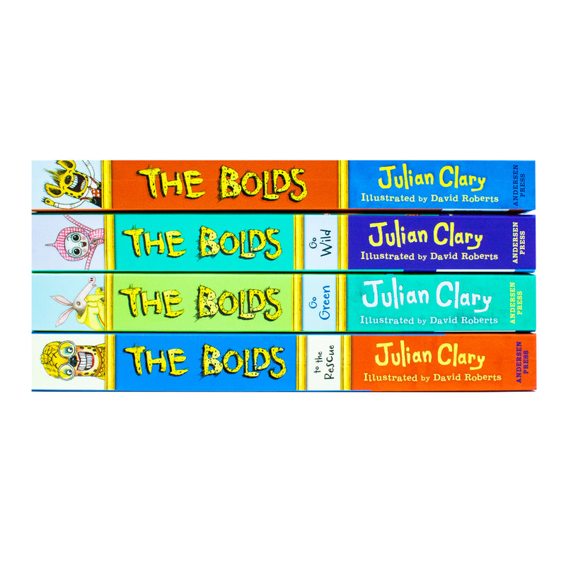 The Bolds Series Collection 4 Books Set By Julian Clary (The Bolds to the Rescue, The Bolds, The Bolds Go Green,The Bolds Go Wild)