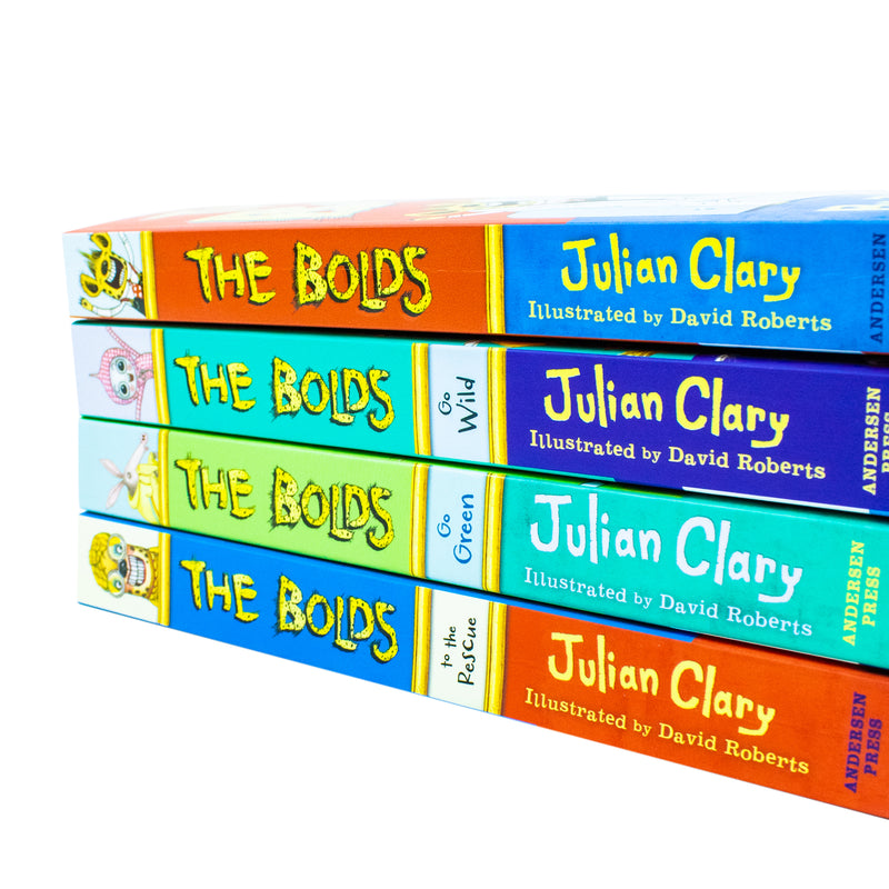 The Bolds Series Collection 4 Books Set By Julian Clary (The Bolds to the Rescue, The Bolds, The Bolds Go Green,The Bolds Go Wild)