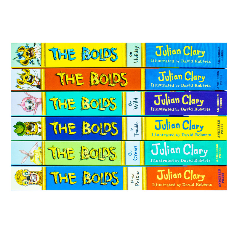 Julian Clary Bolds Series 6 Books Collection Set (The Bolds, The Bolds to The Rescue, The Bolds in Trouble, The Bolds Go Green, The Bolds Go Wild, The Bolds On Holiday)